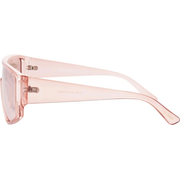 Steve Madden Sunglasses Oversized Light Crystal Pink Shield Style NWOT - Picture 12 of 12